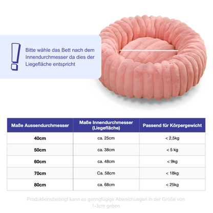 Kuschelweiches Hunde- & Katzennest – Warm, weich und geborgen Schlafen